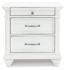 Kanwyn - Three Drawer Night Stand - Whitewash