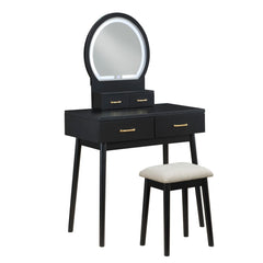 Camilla - Vanity Dresser With Mirror And Stool