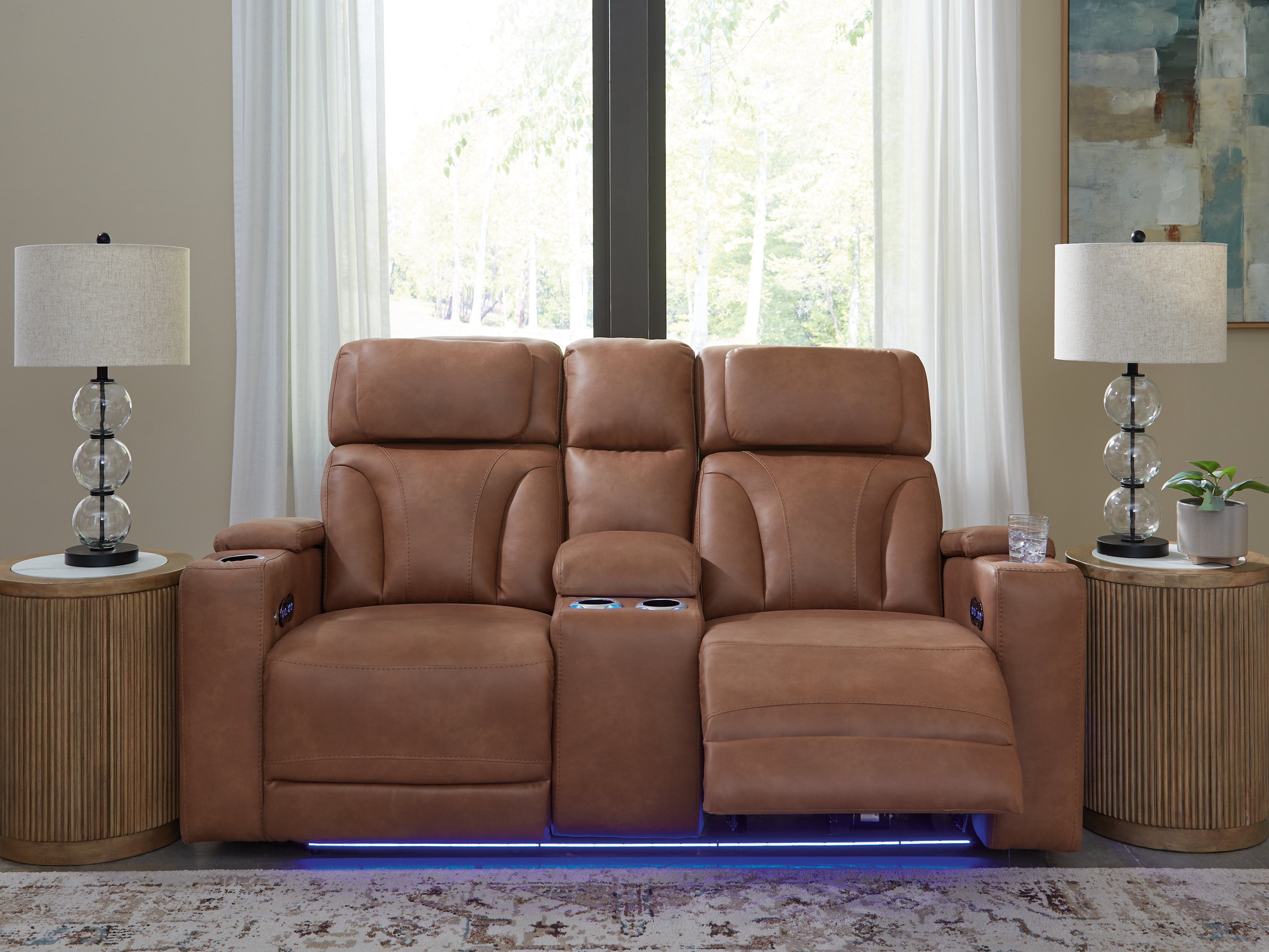 Furniture City Laplace - Ashley Furniture - Clean-Slate Power Reclining Loveseat with Console - PWR REC Loveseat/CON/ADJ HDRST - PC5010118