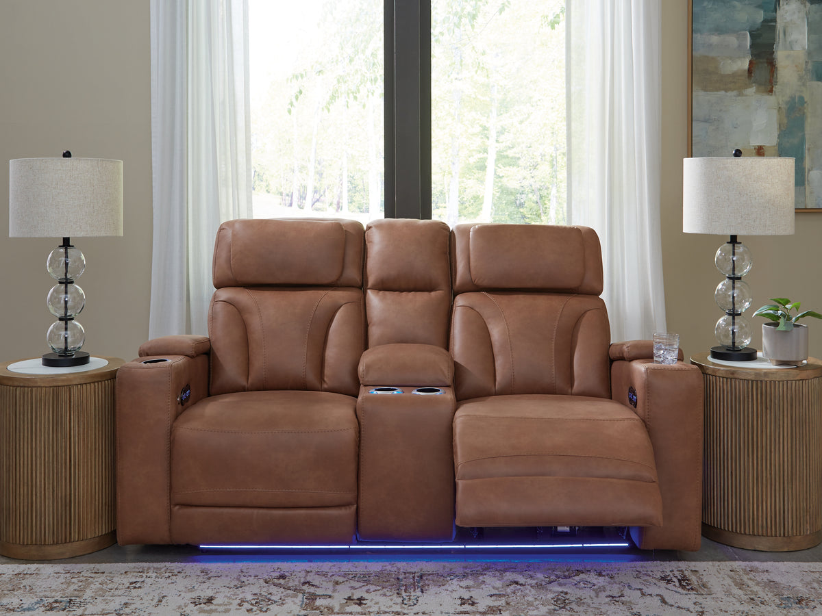 Furniture City Laplace - Ashley Furniture - Clean-Slate Power Reclining Loveseat with Console - PWR REC Loveseat/CON/ADJ HDRST - PC5010118