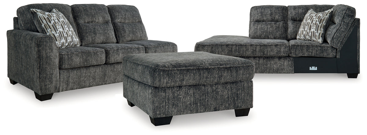 Furniture City Laplace - Ashley Furniture - Lonoke 2-Piece Sectional and Ottoman - 2-Piece Sectional and Ottoman - 50504U8