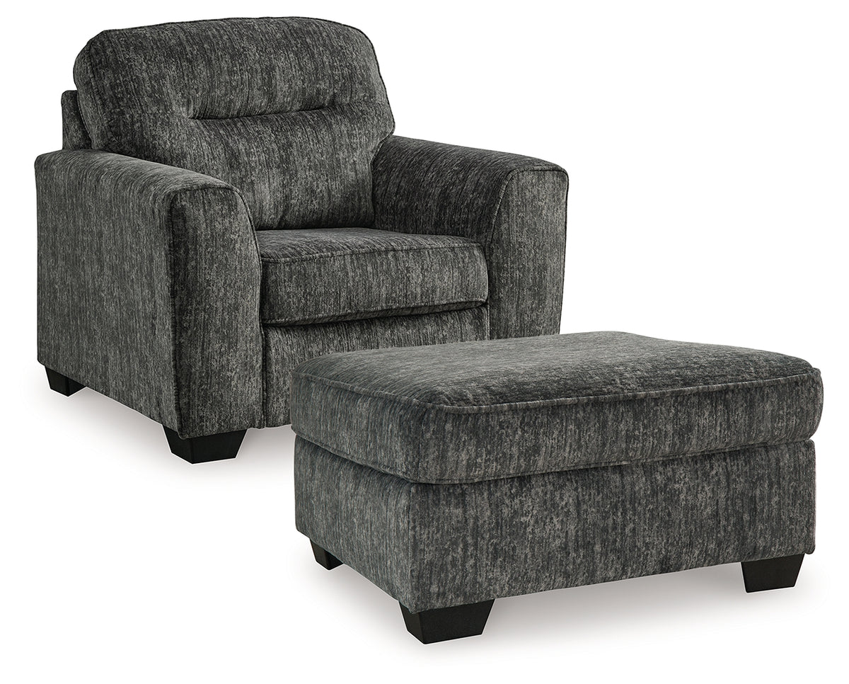 Furniture City Laplace - Ashley Furniture - Lonoke Chair and Ottoman - Chair and Ottoman - 50504U12