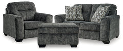 Furniture City Laplace - Ashley Furniture - Lonoke Loveseat, Oversized Chair and Ottoman - Loveseat, Oversized Chair and Ottoman - 50504U10