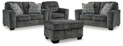 Furniture City Laplace - Ashley Furniture - Lonoke 2 Loveseats, Oversized Chair and Ottoman - 2 Loveseats, Oversized Chair and Ottoman - 50504U7