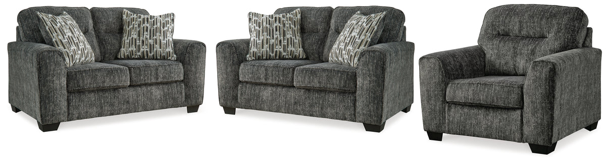 Furniture City Laplace - Ashley Furniture - Lonoke 2 Loveseats and Chair - 2 Loveseats and Chair - 50504U4
