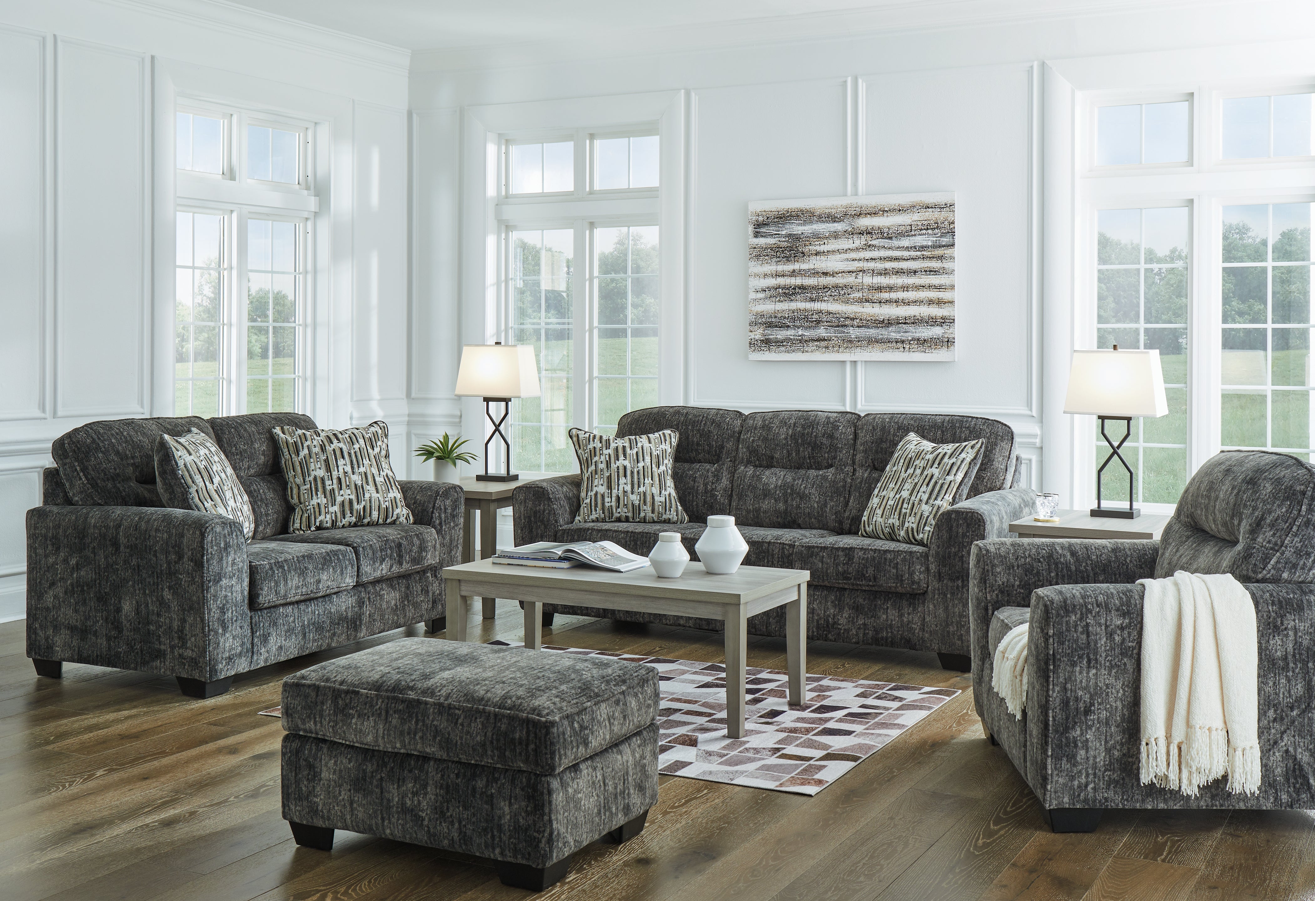 Furniture City Laplace - Ashley Furniture - Lonoke Sofa, Loveseat, Oversized Chair and Ottoman - Sofa, Loveseat, Oversized Chair and Ottoman - 50504U3