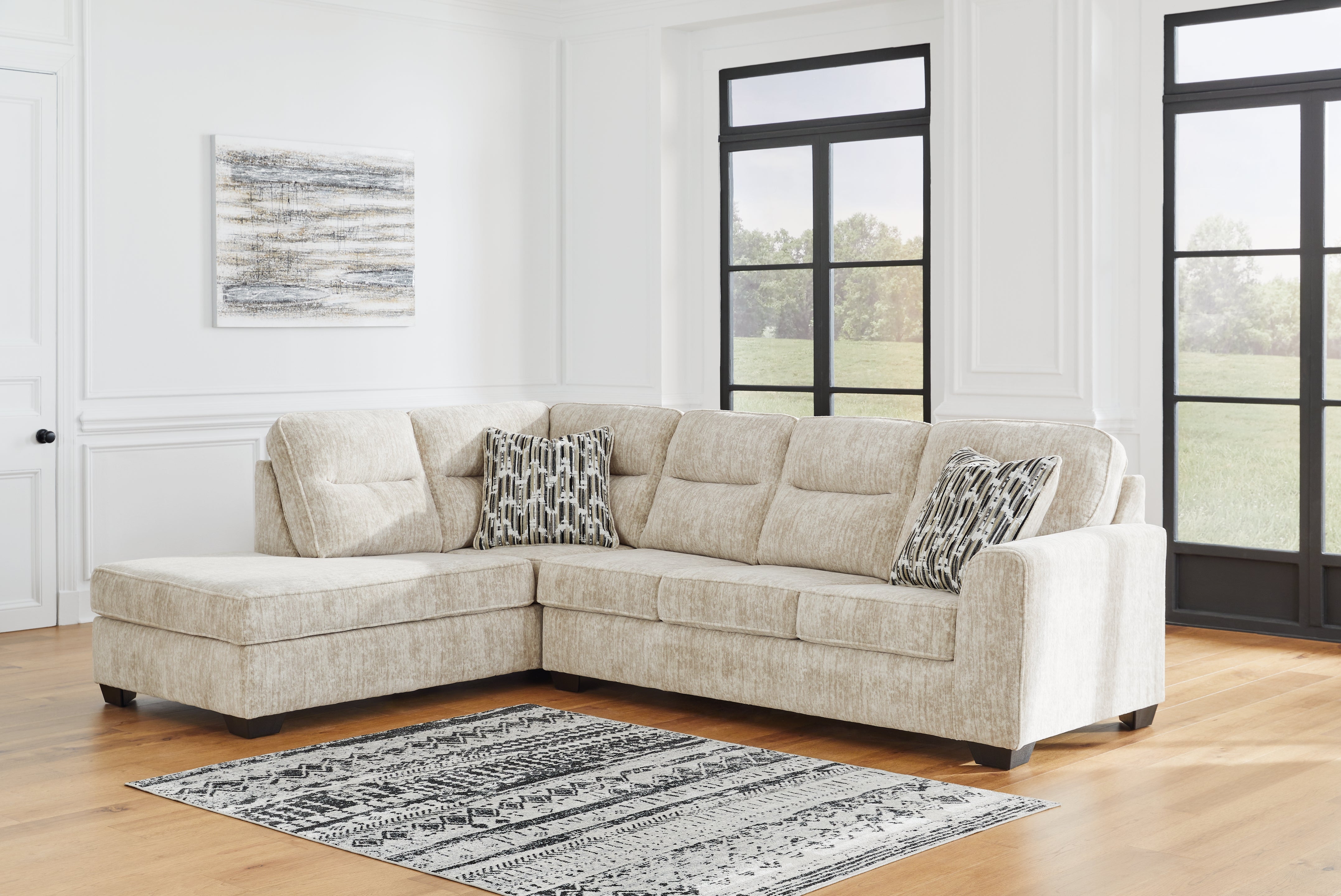 Furniture City Laplace - Ashley Furniture - Lonoke Sectionals - RAF 2-Piece Sectional with Chaise - 50505S1