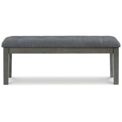 Hallanden - Large UPH Dining Room Bench - Black / Gray