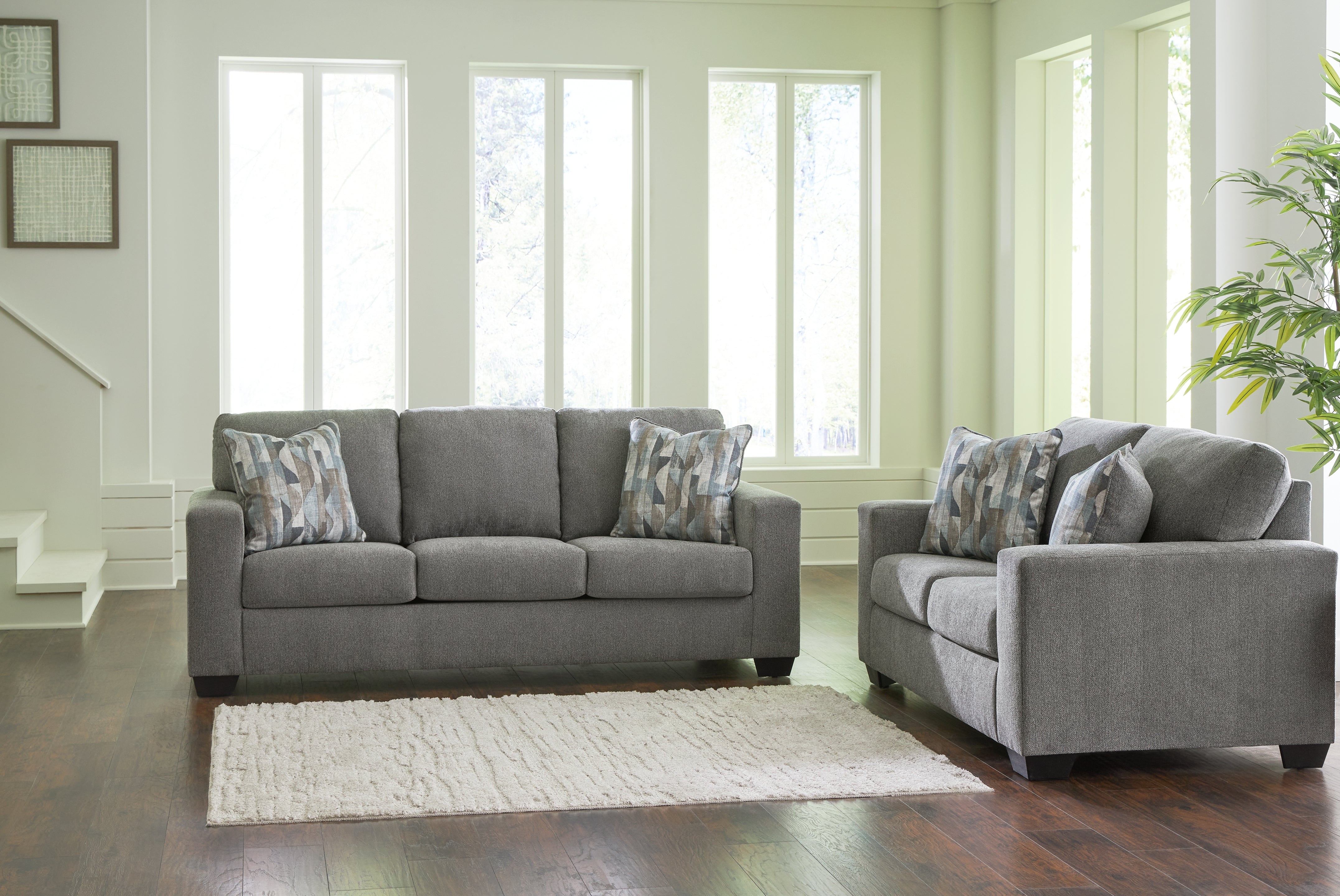 Furniture City Laplace - Ashley Furniture - Deltona Sofa and Loveseat - Sofa and Loveseat / Graphite - 51205U1
