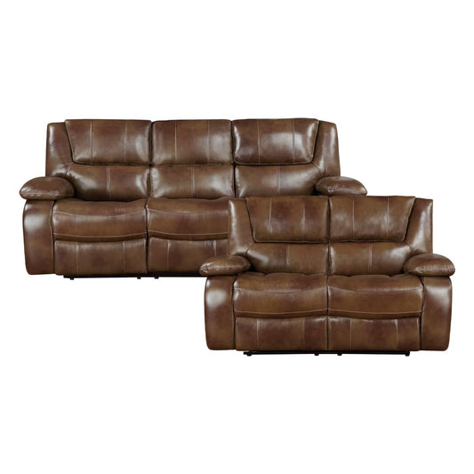 Ellicott - Sofa & Loveseat - Brown
