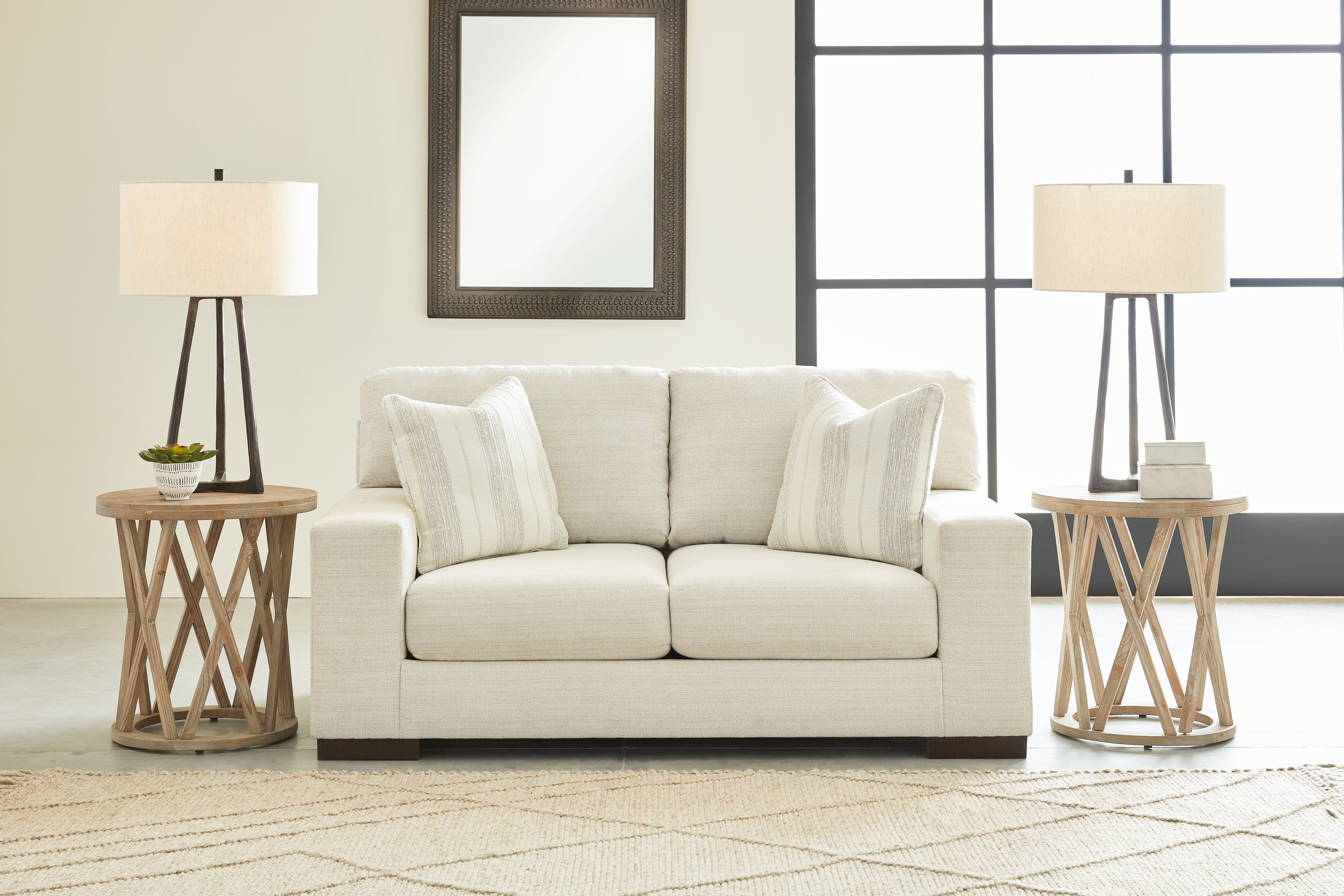Furniture City Laplace - Ashley Furniture - MaggieLiving Room - Loveseat / Birch - 5200335