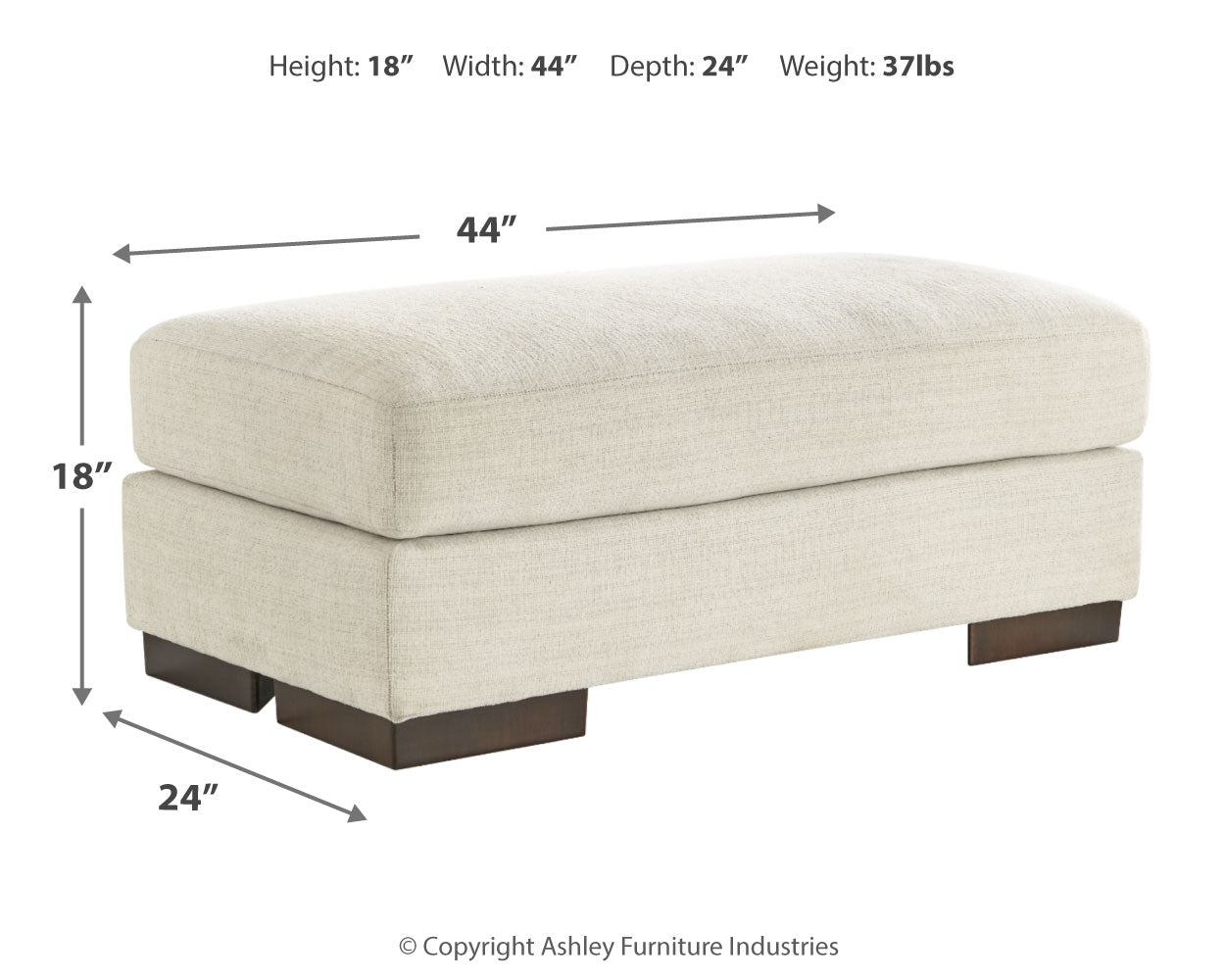 Furniture City Laplace - Ashley Furniture - MaggieLiving Room - Ottoman / Birch - 5200314