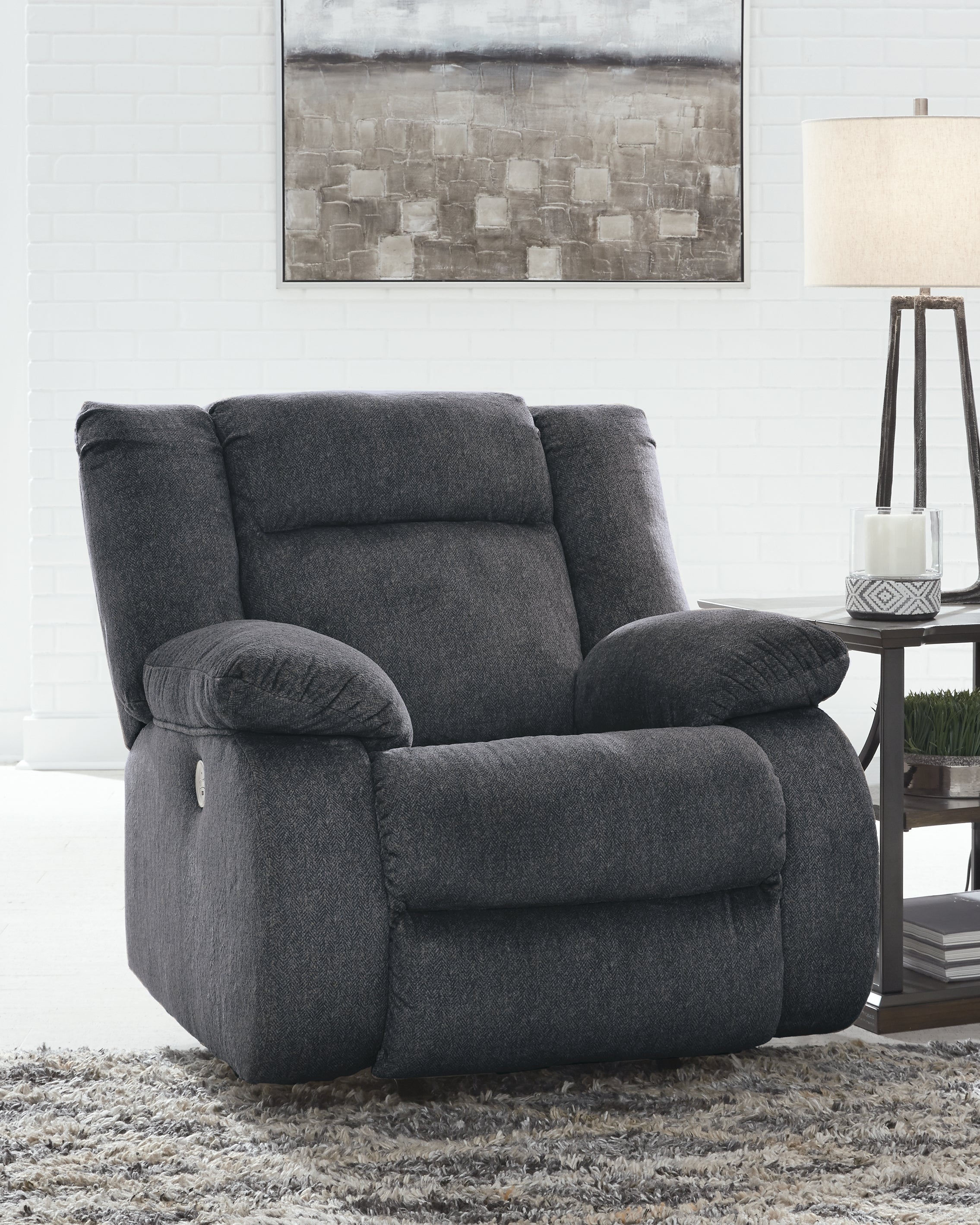 Furniture City Laplace - Ashley Furniture - Burkner Power Recliner - Power Rocker Recliner - 5380498
