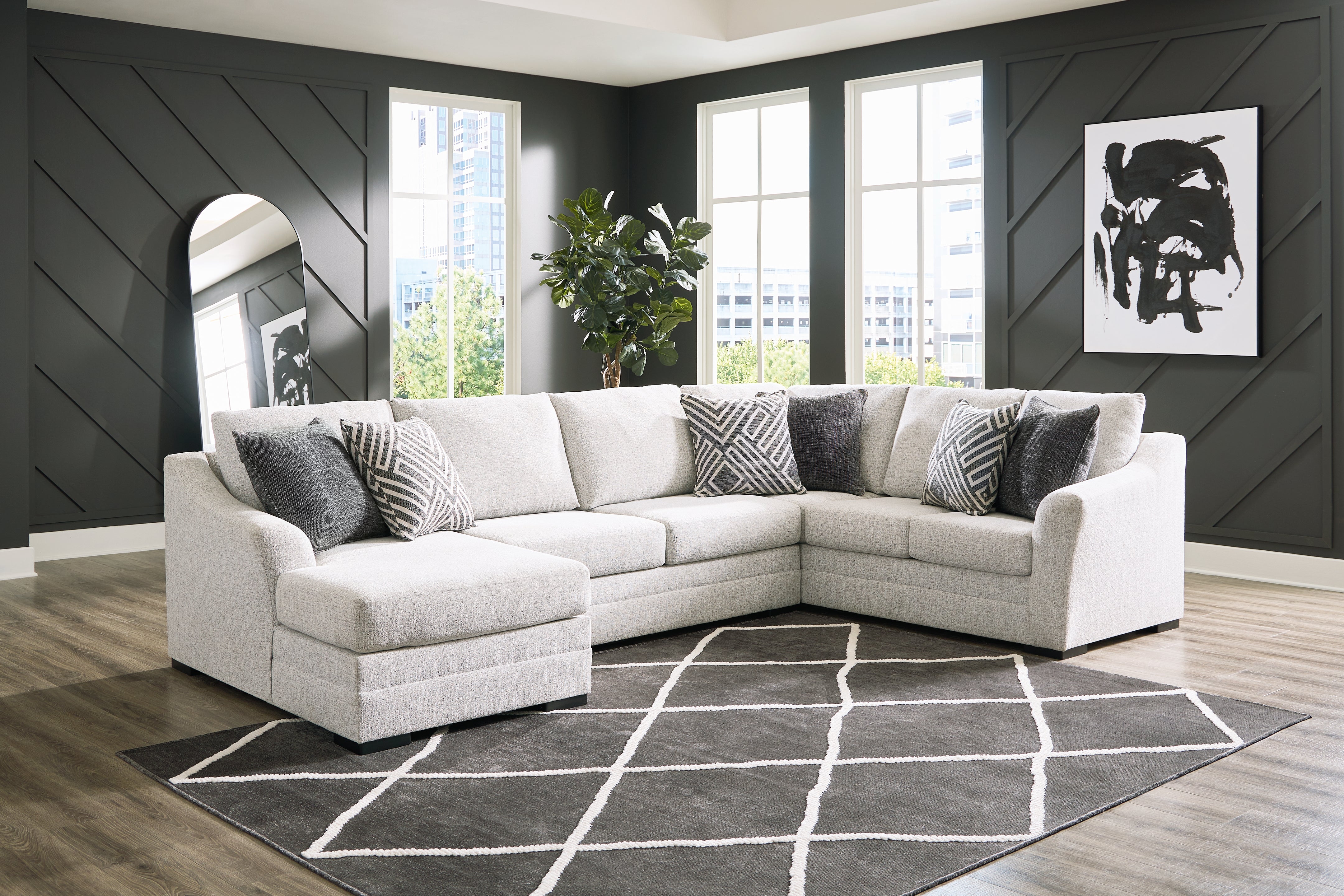 Furniture City Laplace - Ashley Furniture - Koralynn 3-Piece Sectional with Chaise - RAF 3-Piece Sectional with Chaise - 54102S1