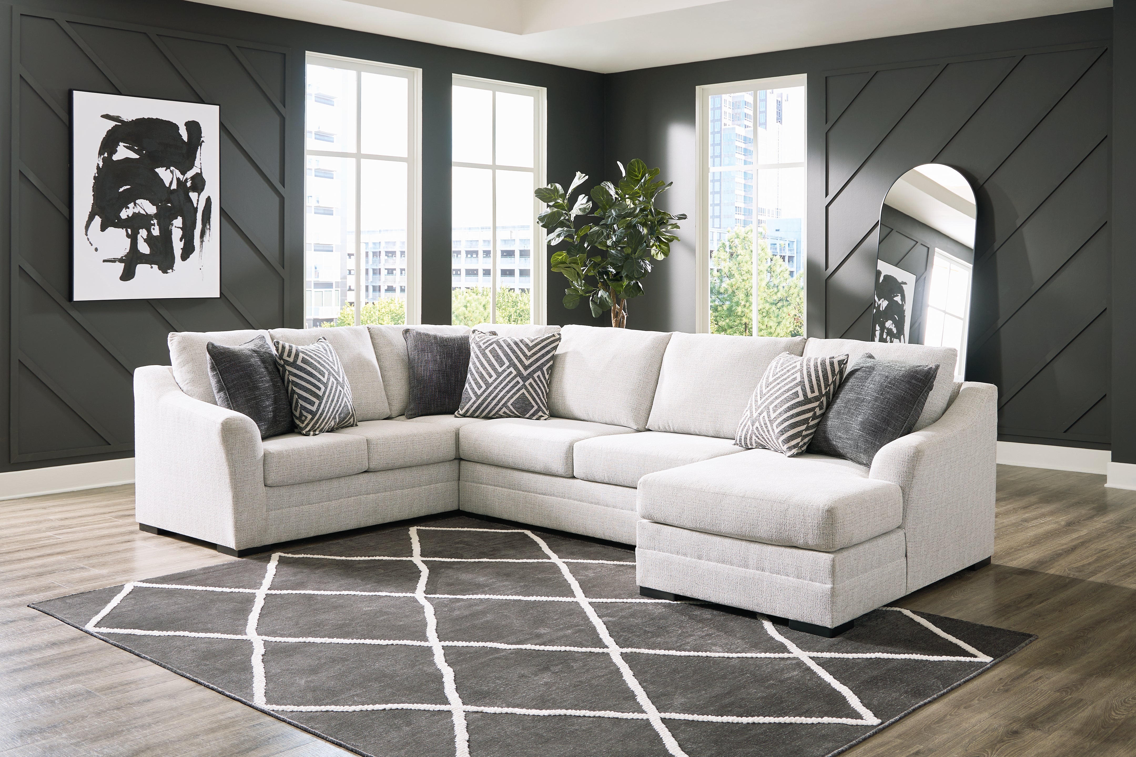 Furniture City Laplace - Ashley Furniture - Koralynn Sectionals - LAF 3-Piece Sectional with Chaise - 54102S2