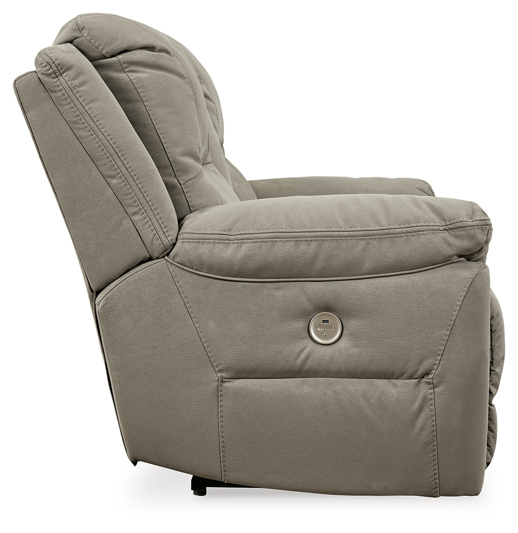 Furniture City Laplace - Ashley Furniture - Next-Gen GauchoLiving Room - DBL REC PWR Loveseat w/Console / Putty - 5420396
