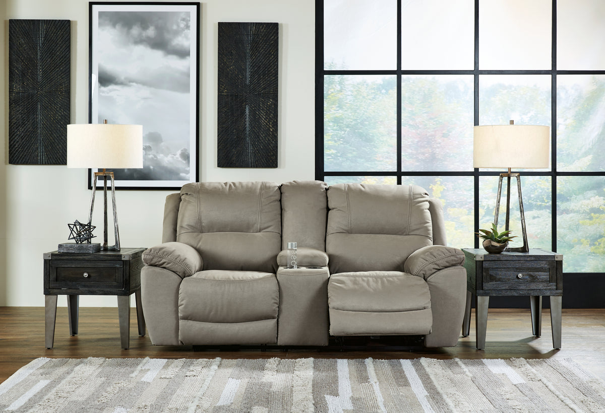 Furniture City Laplace - Ashley Furniture - Next-Gen Gaucho Power Reclining Loveseat with Console - DBL REC PWR Loveseat w/Console - 5420396