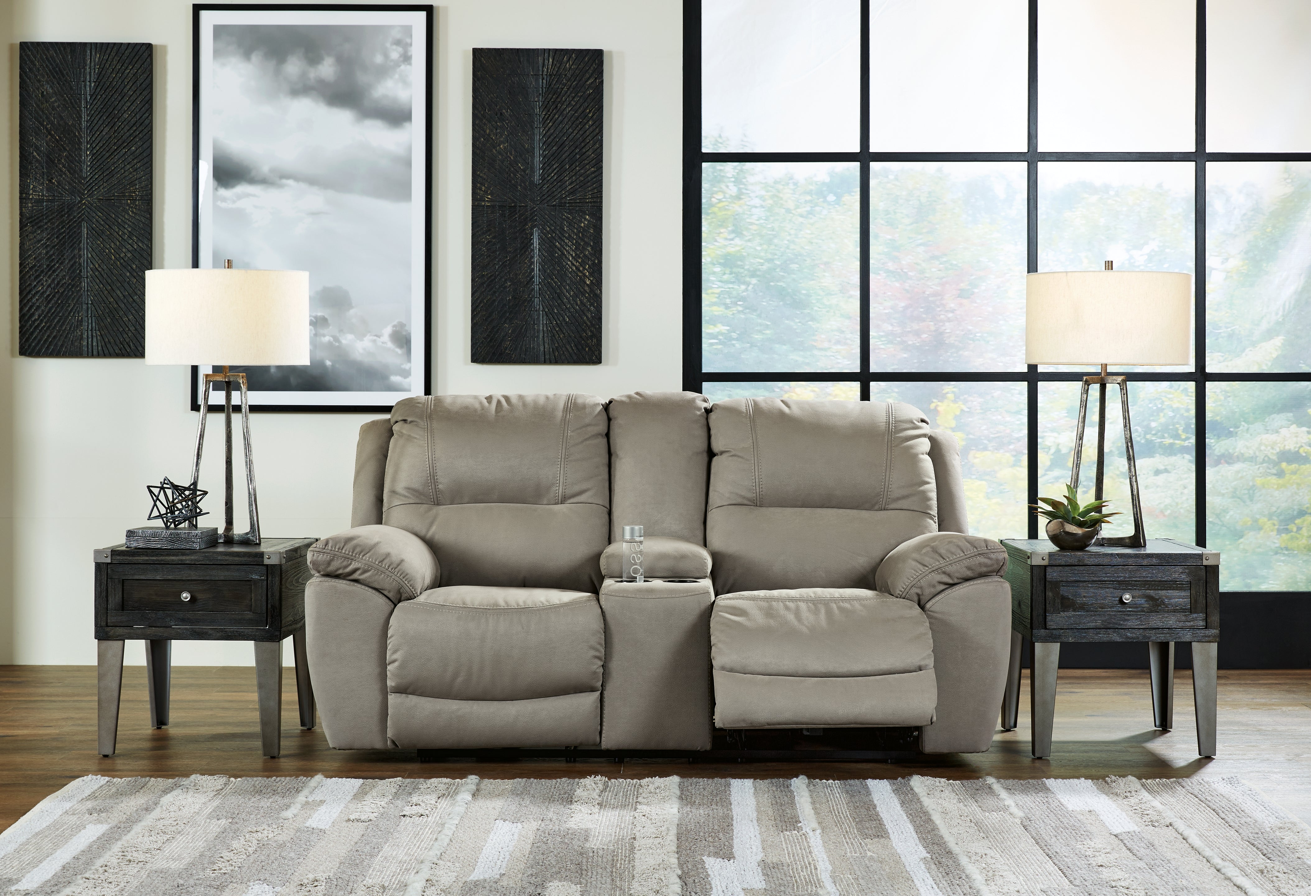 Furniture City Laplace - Ashley Furniture - Next-Gen GauchoLiving Room - DBL Rec Loveseat w/Console - 5420394