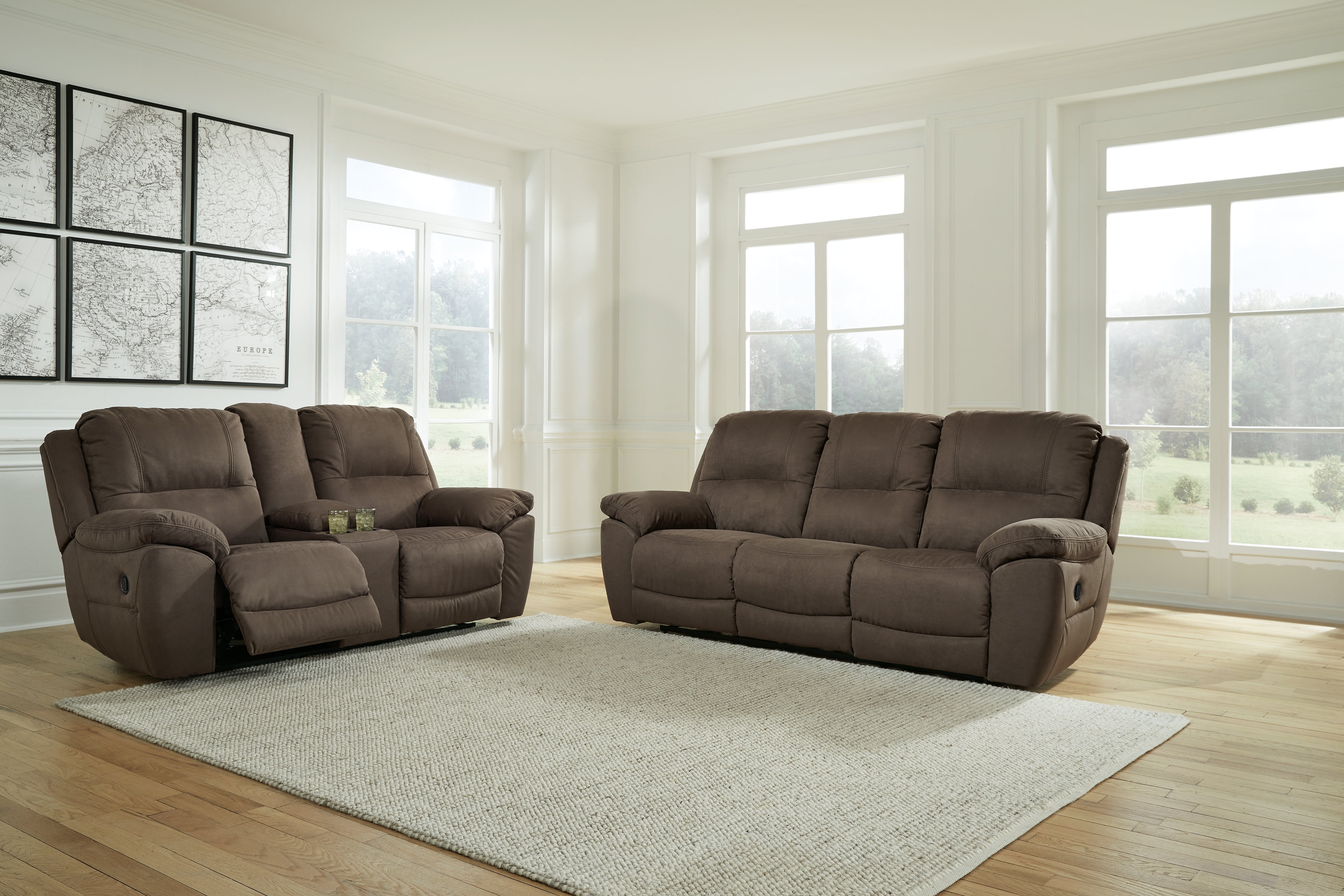 Furniture City Laplace - Ashley Furniture - Next-Gen Gaucho Reclining Sofa and Loveseat - Reclining Sofa and Loveseat / Espresso - 54204U1