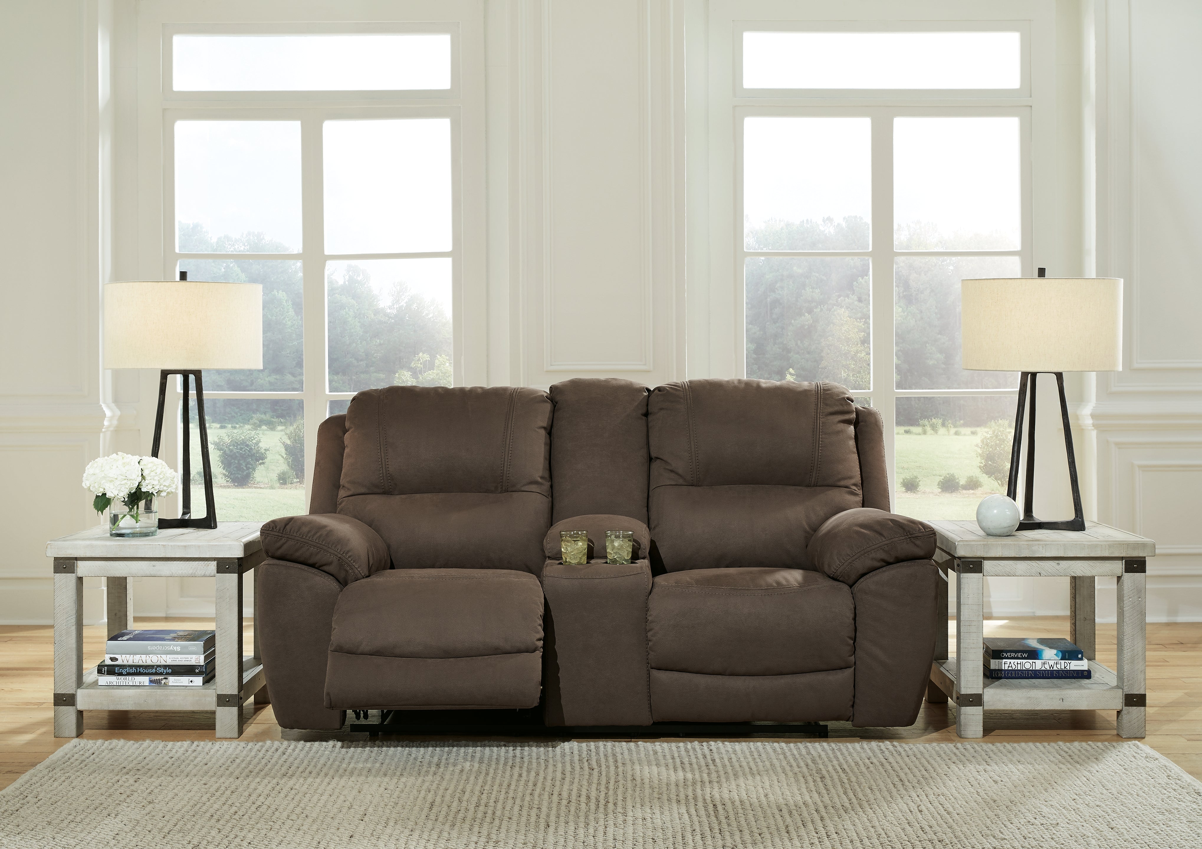 Furniture City Laplace - Ashley Furniture - Next-Gen Gaucho Reclining Loveseat with Console - DBL Rec Loveseat w/Console - 5420494