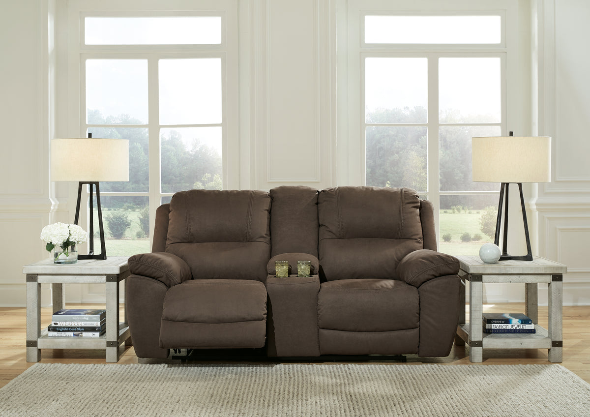 Furniture City Laplace - Ashley Furniture - Next-Gen Gaucho Reclining Loveseat with Console - DBL Rec Loveseat w/Console - 5420494