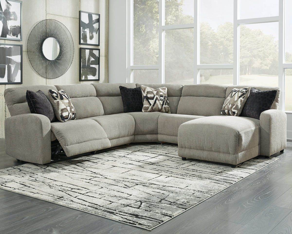 Furniture City Laplace - Ashley Furniture - Colleyville 5-Piece Power Reclining Sectional with Chaise - 5-Piece Power Reclining Sectional with Chaise - 54405S14