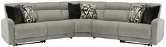 Furniture City Laplace - Ashley Furniture - Colleyville Sectionals - 7-Piece Power Reclining Sectional / Stone - 54405S10