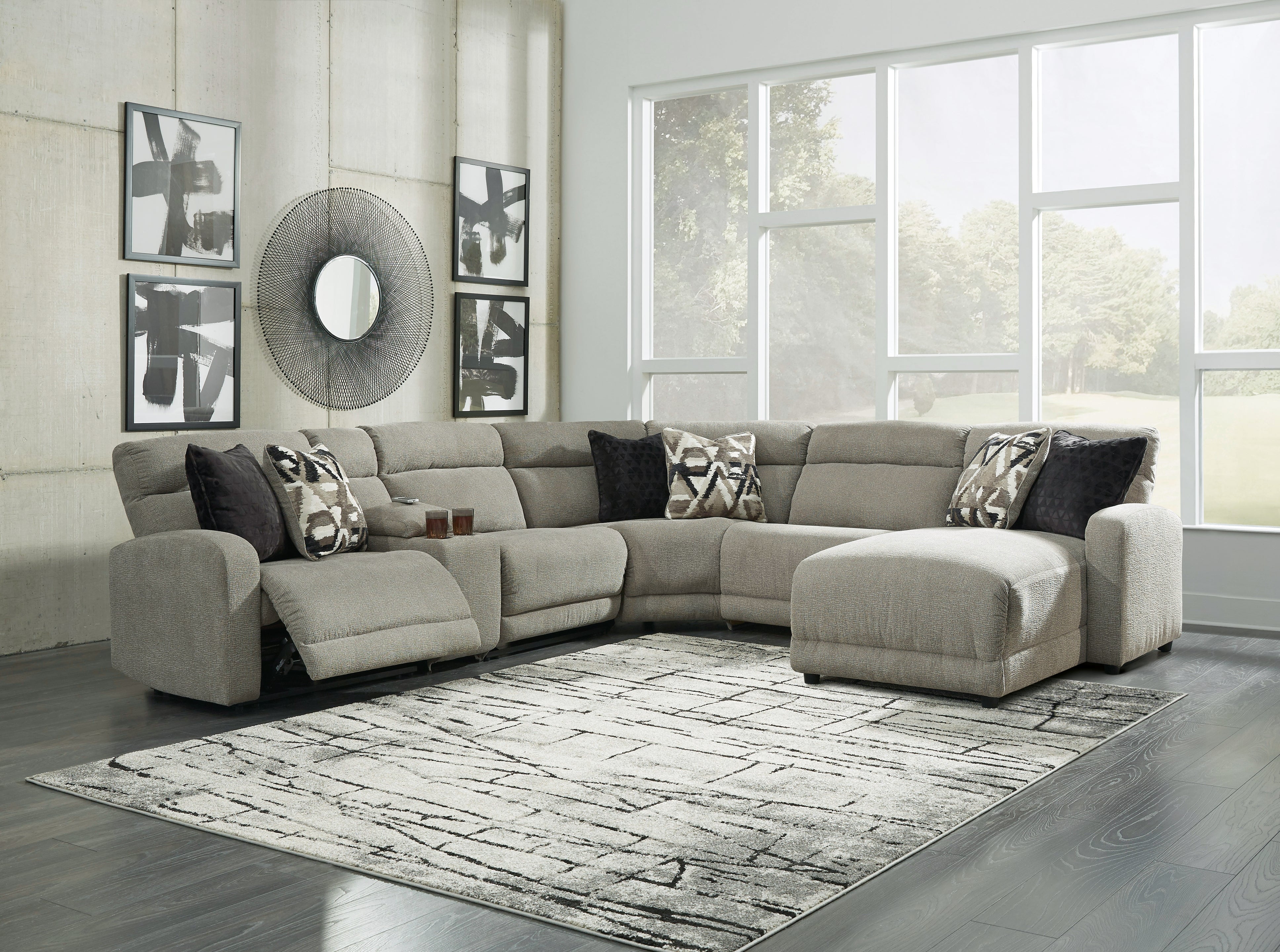 Furniture City Laplace - Ashley Furniture - Colleyville Sectionals - 6-Piece Power Reclining Sectional with Chaise - 54405S12