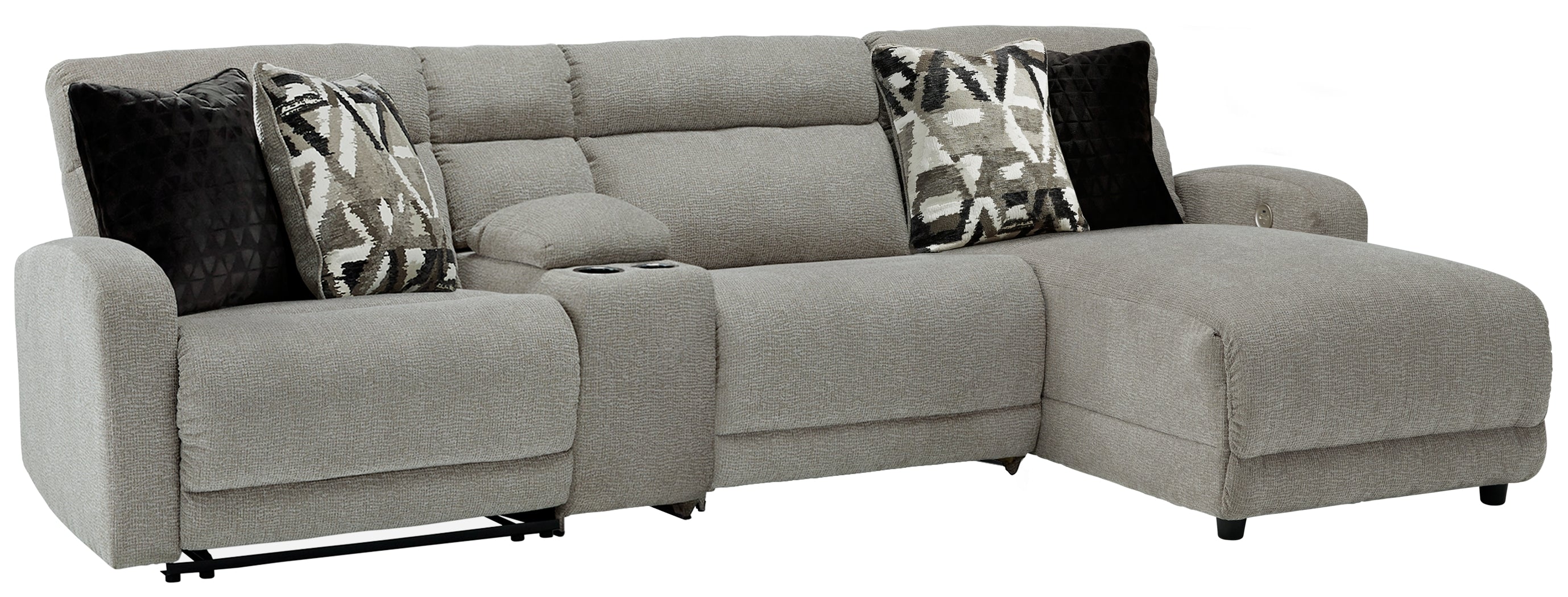 Furniture City Laplace - Ashley Furniture - Colleyville 4-Piece Power Reclining Sectional with Chaise - 4-Piece Power Reclining Sectional with Chaise - 54405S3