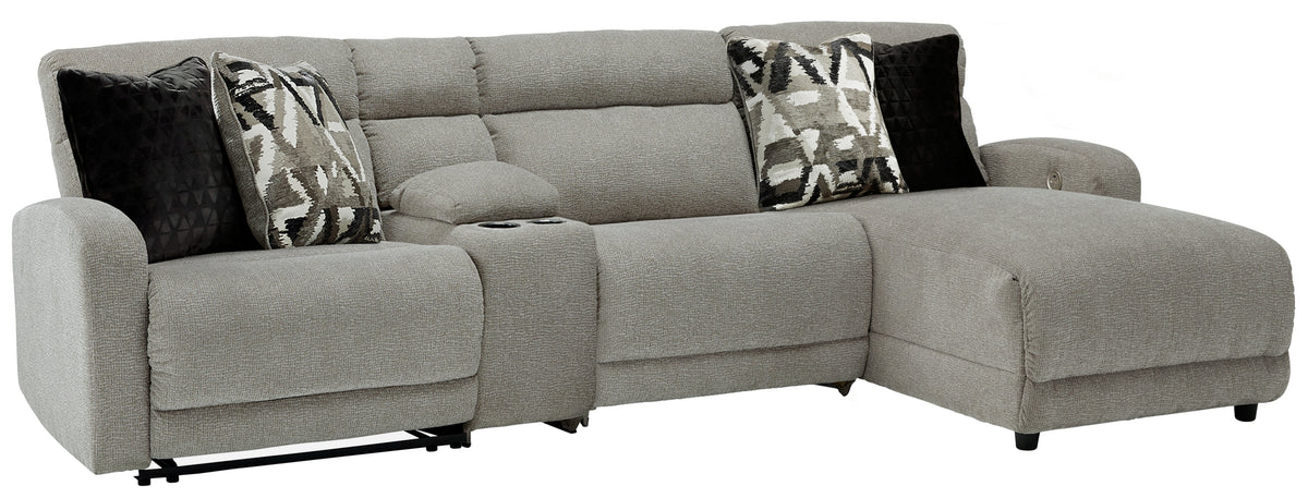 Furniture City Laplace - Ashley Furniture - Colleyville 4-Piece Power Reclining Sectional with Chaise - 4-Piece Power Reclining Sectional with Chaise - 54405S3
