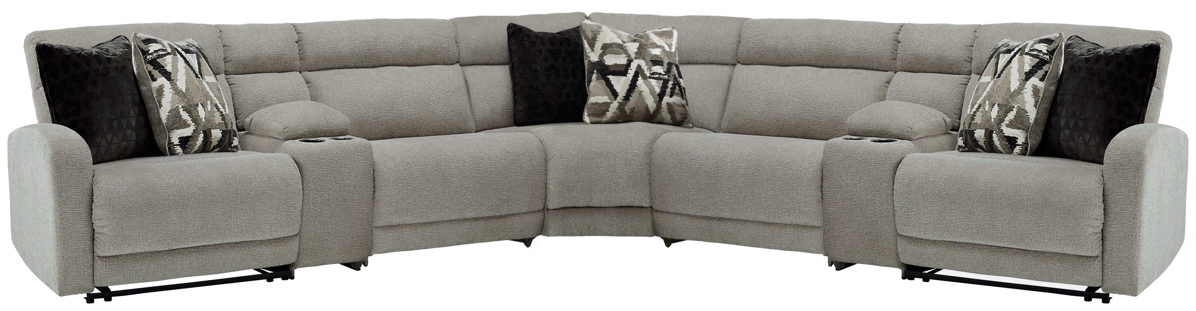 Furniture City Laplace - Ashley Furniture - Colleyville Sectionals - 7-Piece Power Reclining Sectional - 54405S10