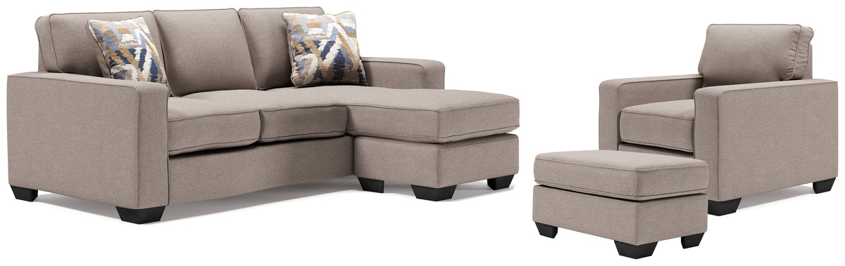 Furniture City Laplace - Ashley Furniture - Greaves Sofa Chaise, Chair, and Ottoman - Sofa Chaise, Chair, and Ottoman - 55104U3