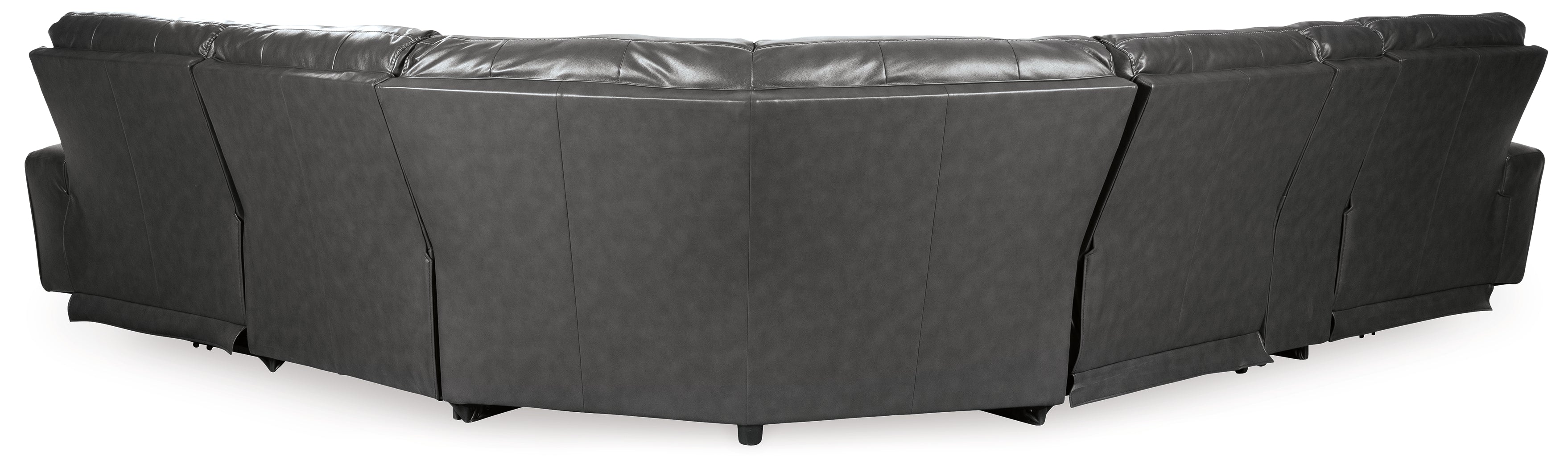 Furniture City Laplace - Ashley Furniture - Samperstone Sectionals - 6-Piece Power Reclining Sectional / Gray - 55203S2