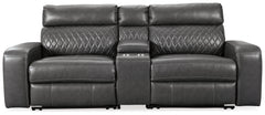 Furniture City Laplace - Ashley Furniture - Samperstone Sectionals - 3-Piece Power Reclining Sectional Sofa / Gray - 55203S4