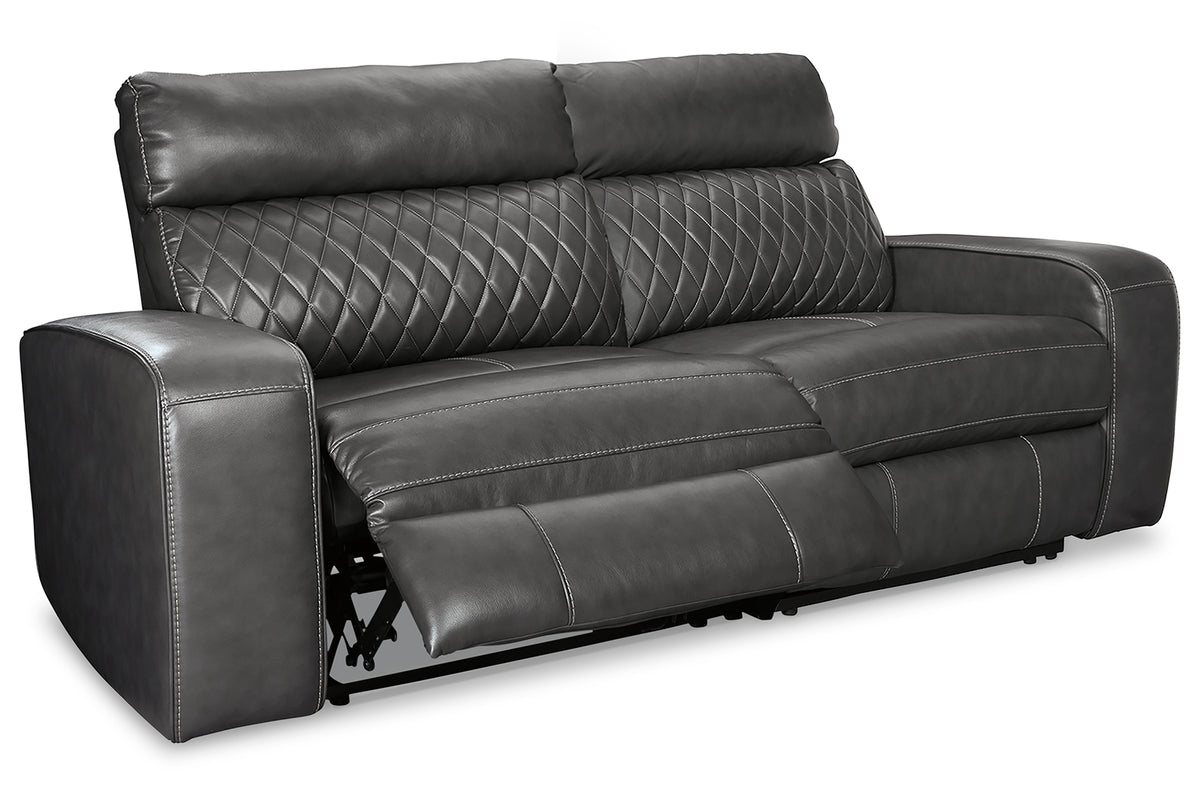 Furniture City Laplace - Ashley Furniture - Samperstone 2-Piece Power Reclining Sectional Loveseat - 2-Piece Power Reclining Sectional Loveseat - 55203S5
