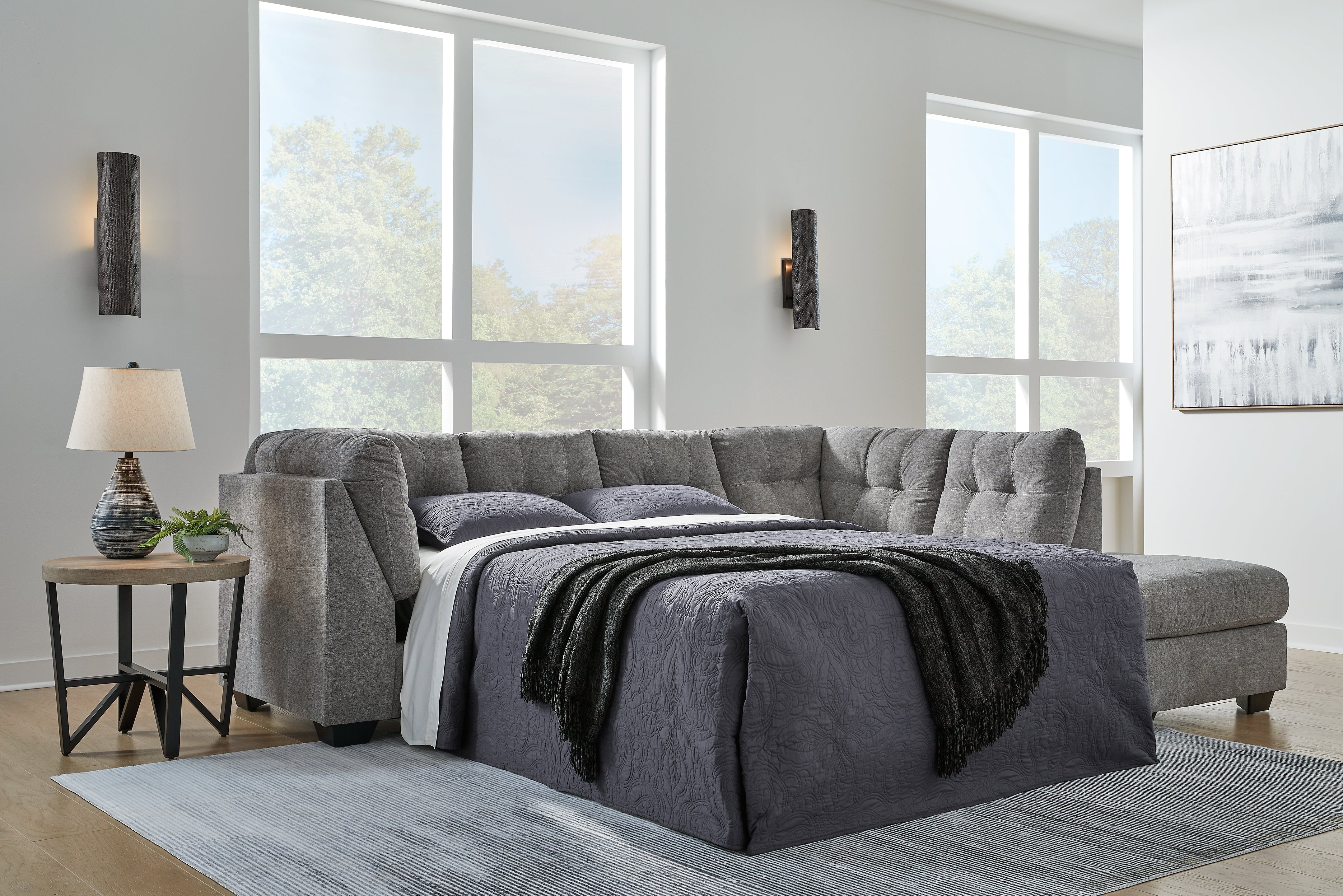 Furniture City Laplace - Ashley Furniture - Marleton Sectionals - 2-Piece Sleeper Sectional with Chaise - 55305S4