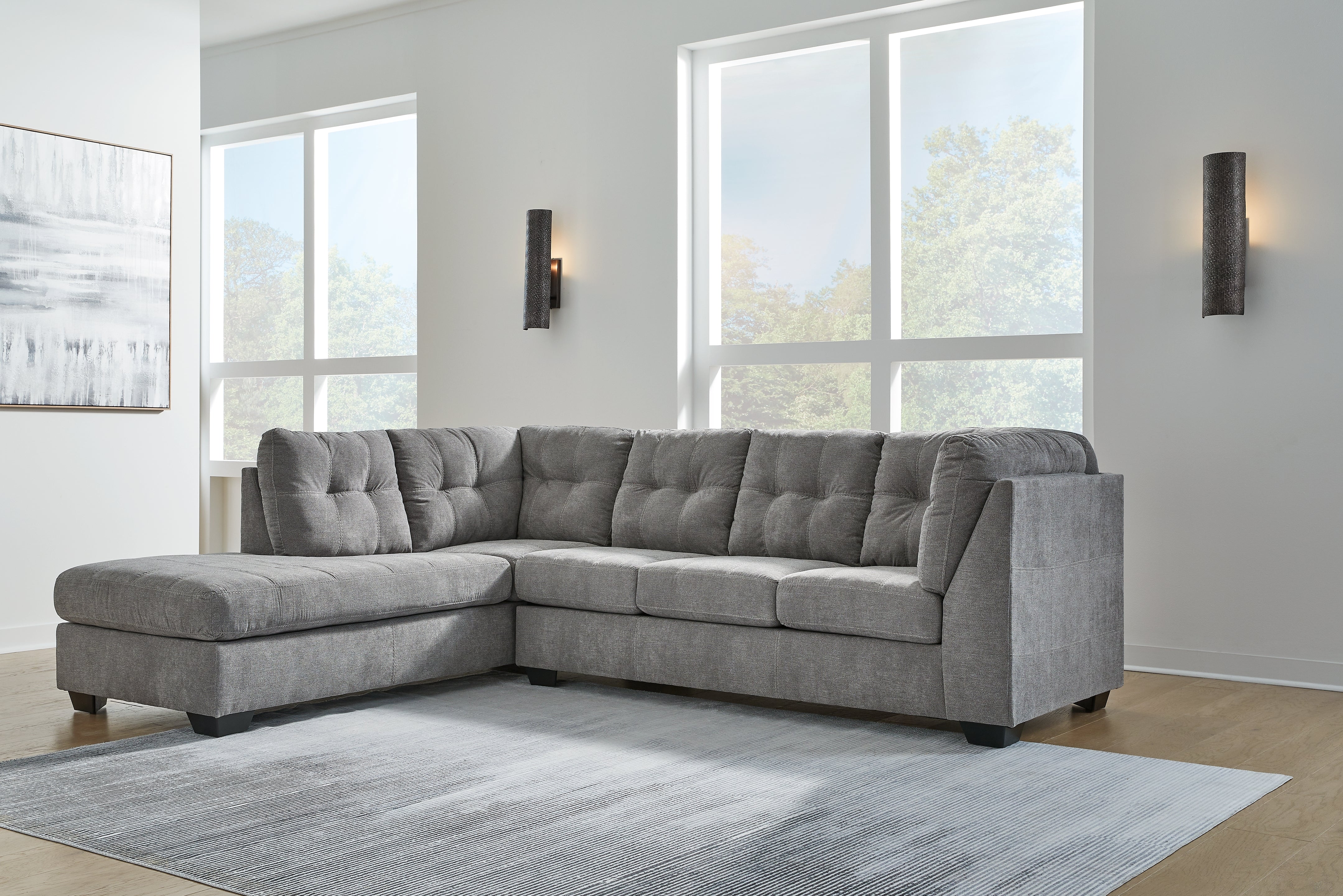 Furniture City Laplace - Ashley Furniture - Marleton Sectionals - RAF 2-Piece Sectional with Chaise - 55305S1