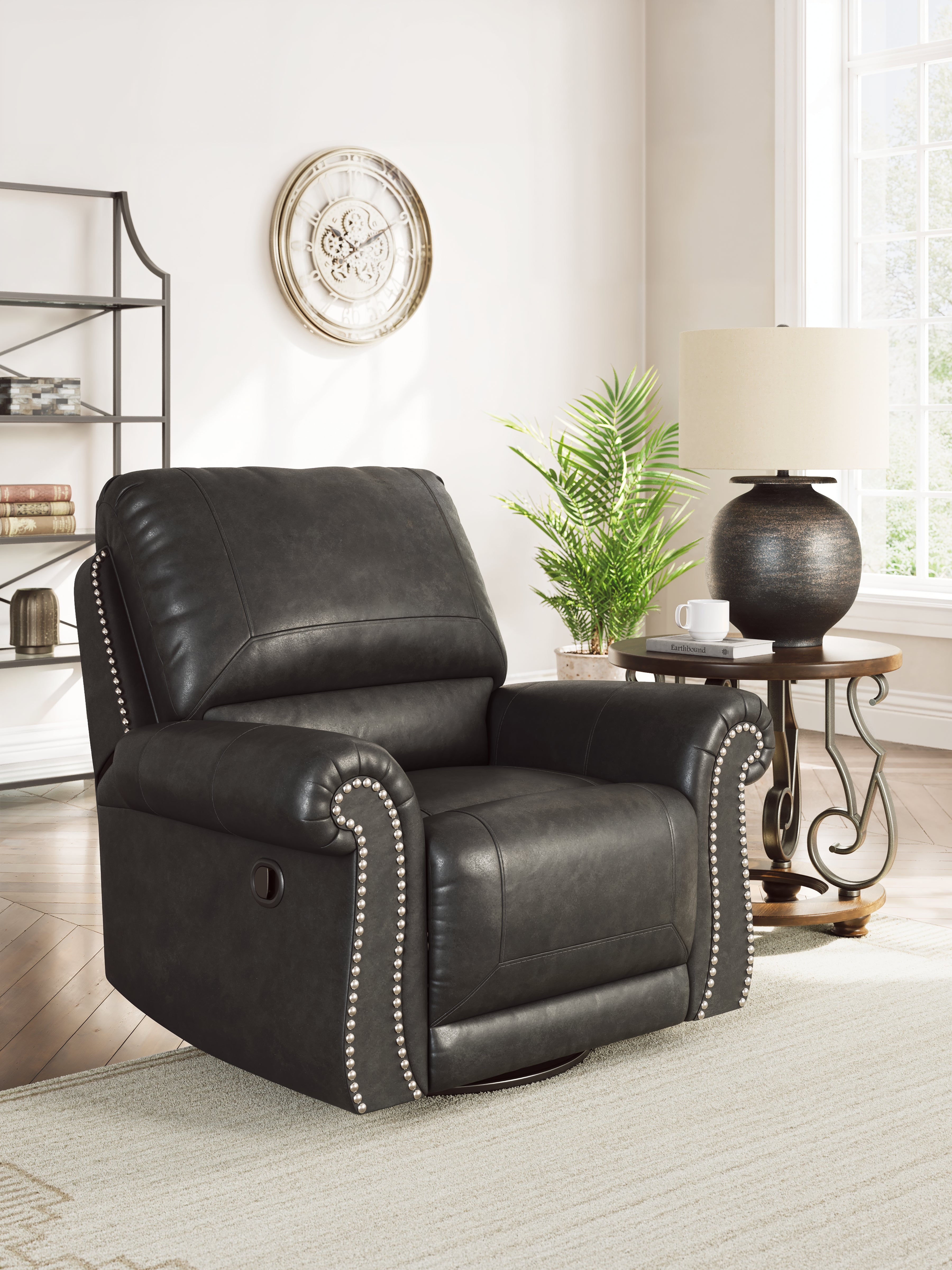 Furniture City Laplace - Ashley Furniture - Chasemore Swivel Glider Recliner - Swivel Glider Recliner / Granite - PC5590361