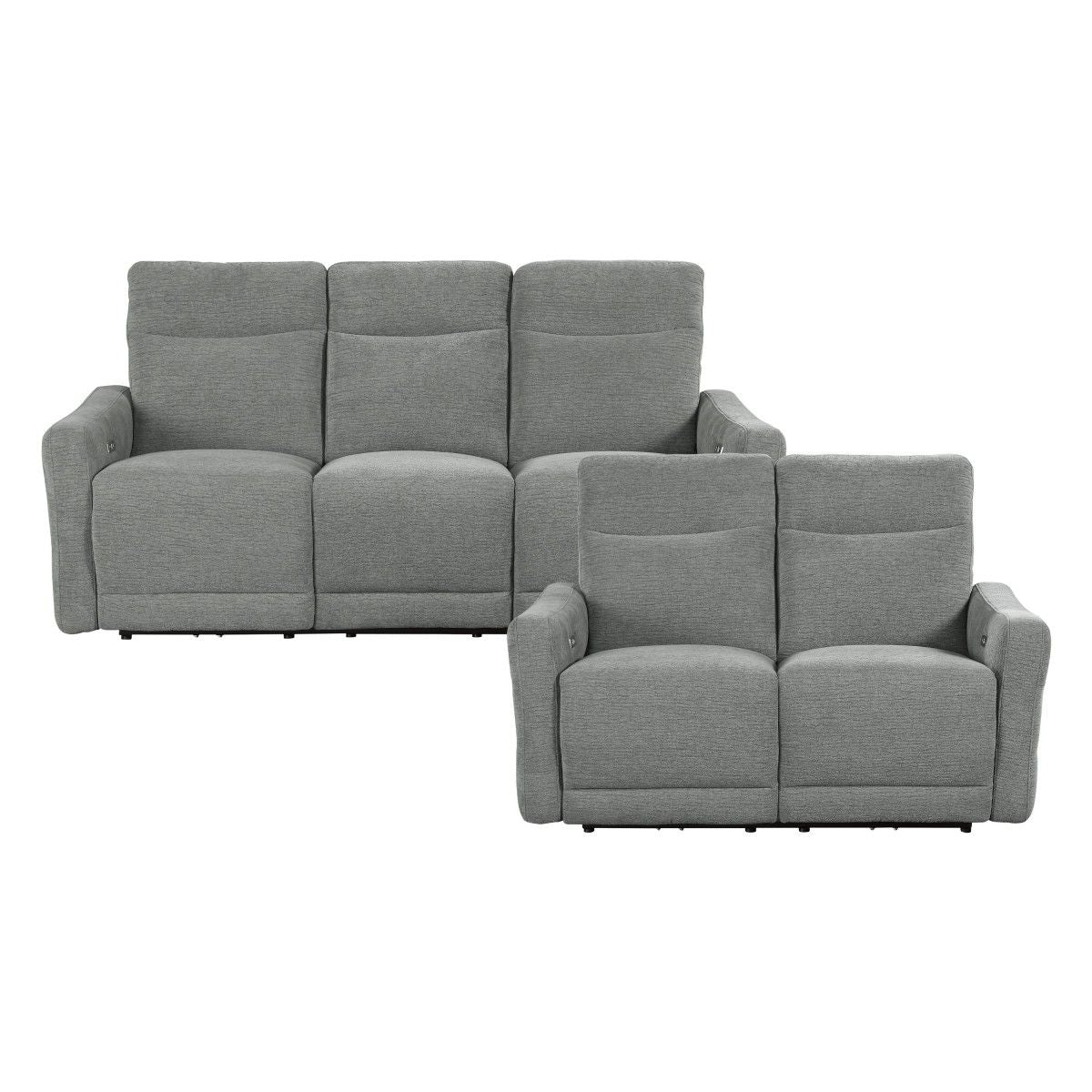 Edition - Power Sofa & Loveseat - Gray