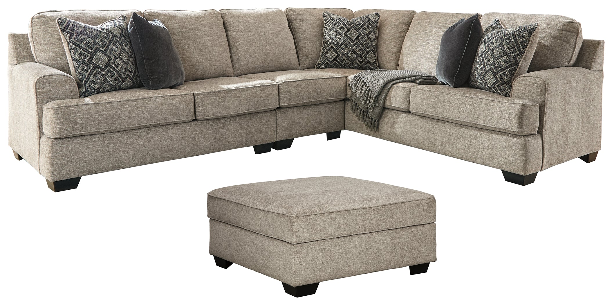 Furniture City Laplace - Ashley Furniture - Bovarian 3-Piece Sectional with Ottoman - 3-Piece Sectional with Ottoman - 56103U2