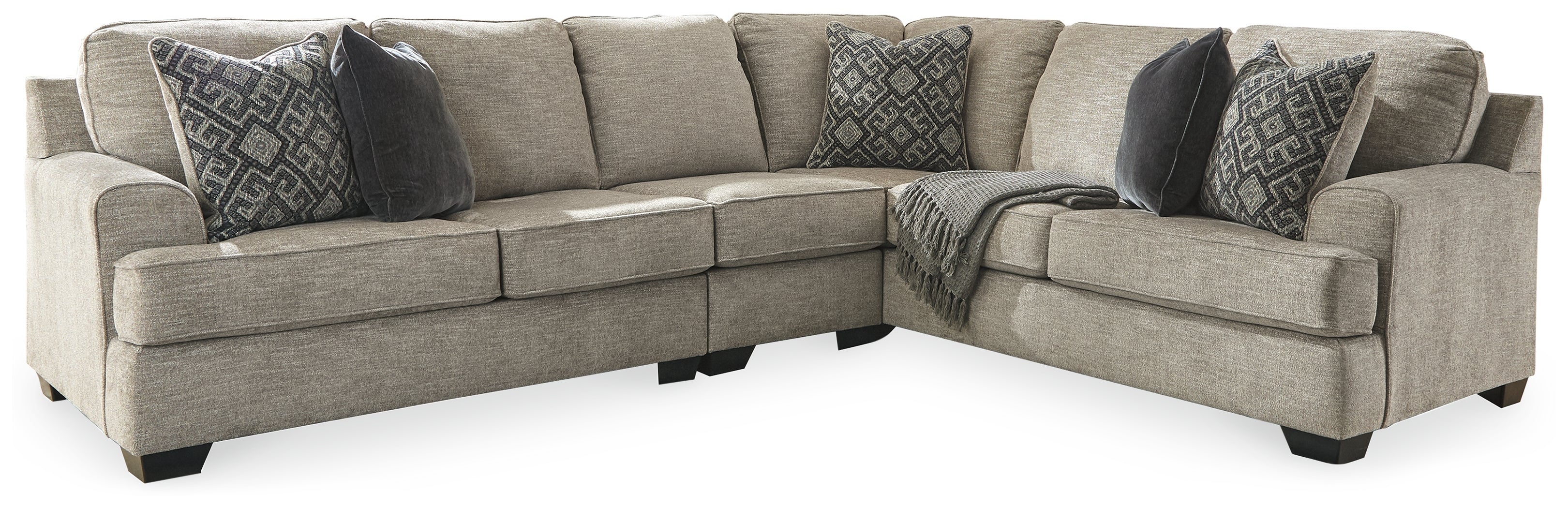 Furniture City Laplace - Ashley Furniture - Bovarian Sectionals - RAF 3-Piece Sectional / Stone - 56103S2