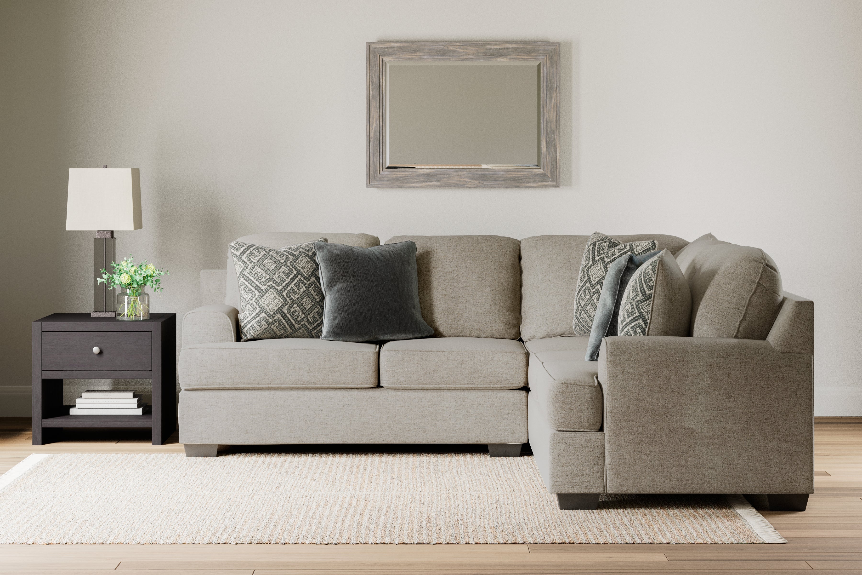 Furniture City Laplace - Ashley Furniture - Bovarian Sectionals - LAF 4-Piece Sectional / Stone - 56103S6