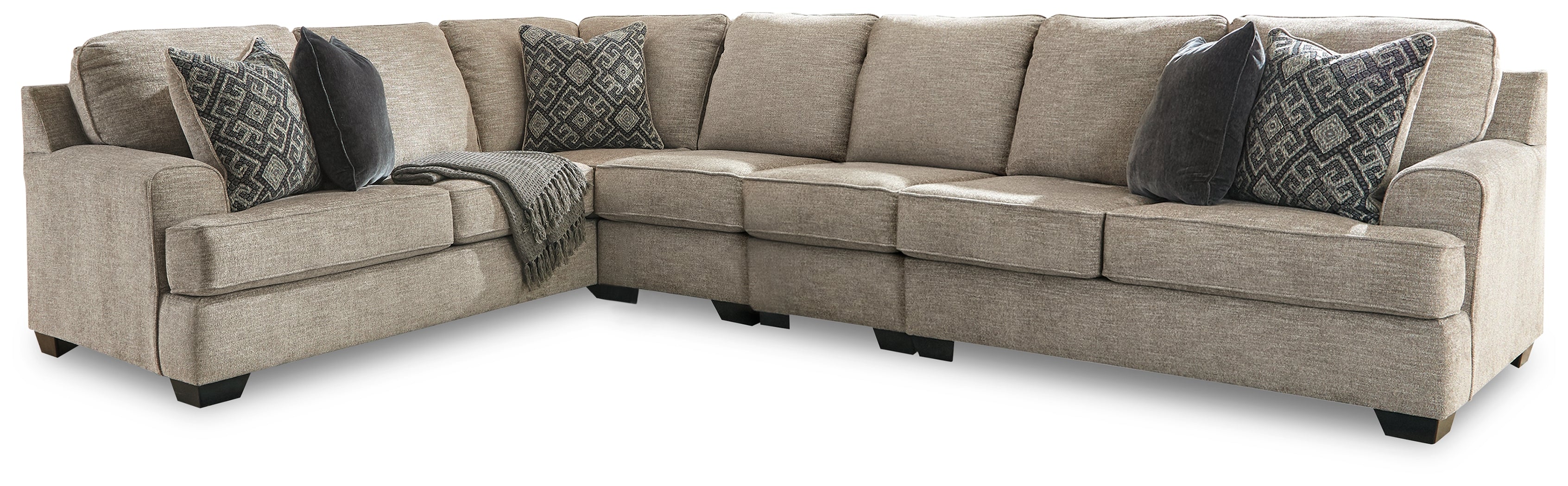 Furniture City Laplace - Ashley Furniture - Bovarian Sectionals - LAF 4-Piece Sectional / Stone - 56103S6