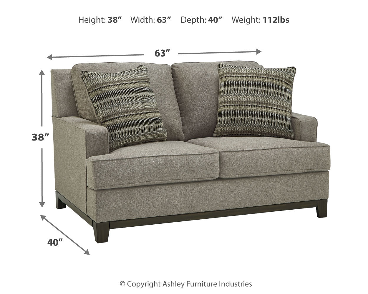 Furniture City Laplace - Ashley Furniture - KaywoodLiving Room - Loveseat / Granite - 5630335