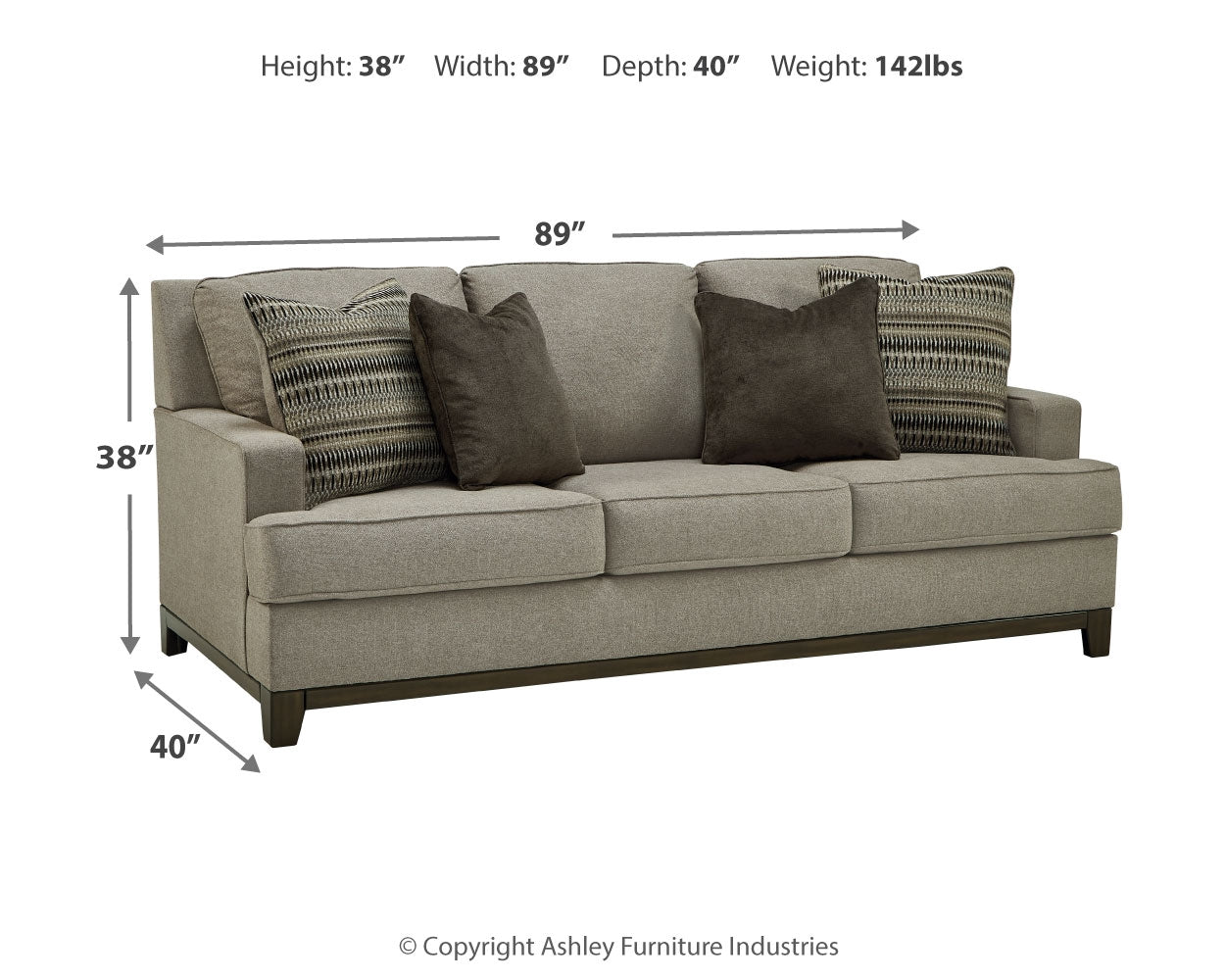 Furniture City Laplace - Ashley Furniture - KaywoodLiving Room - Sofa / Granite - 5630338