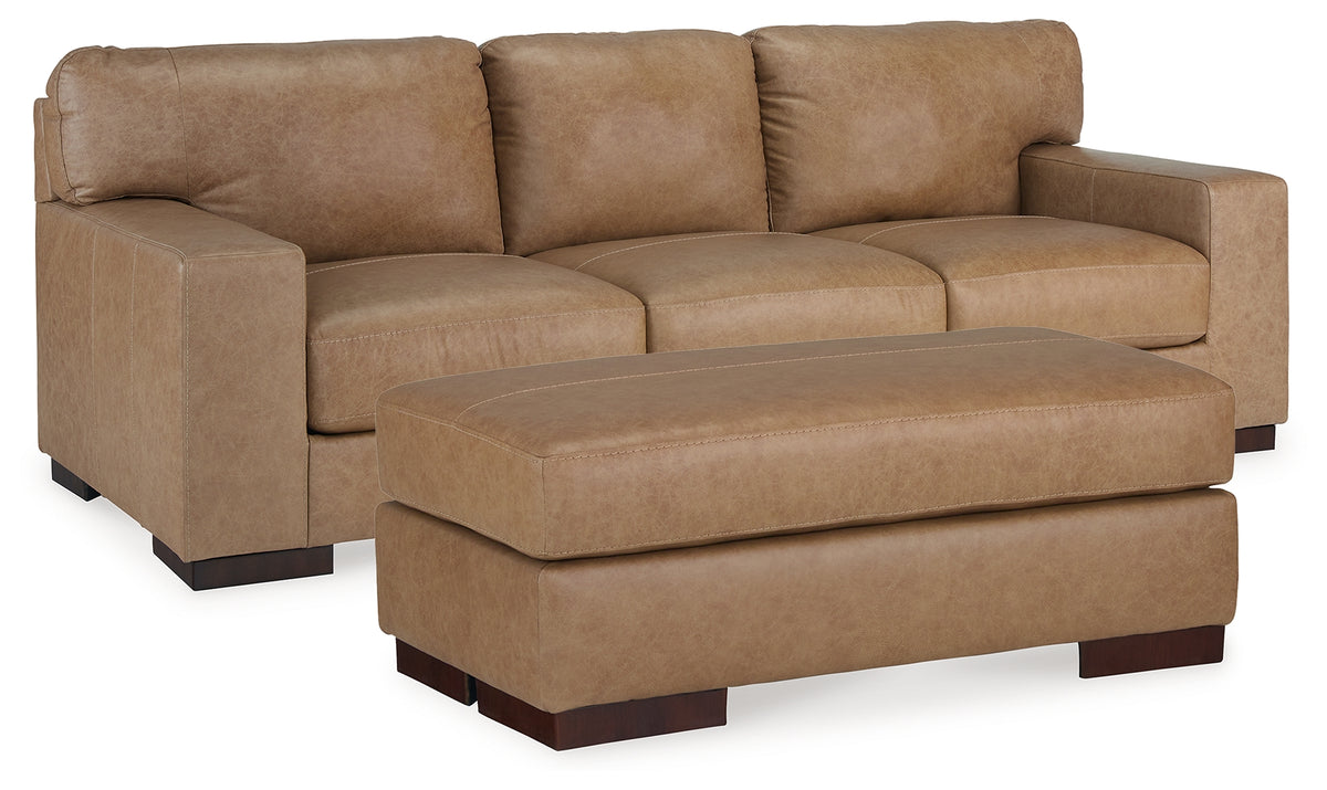 Furniture City Laplace - Ashley Furniture - Lombardia Sofa and Ottoman - Sofa and Ottoman - 57302U5