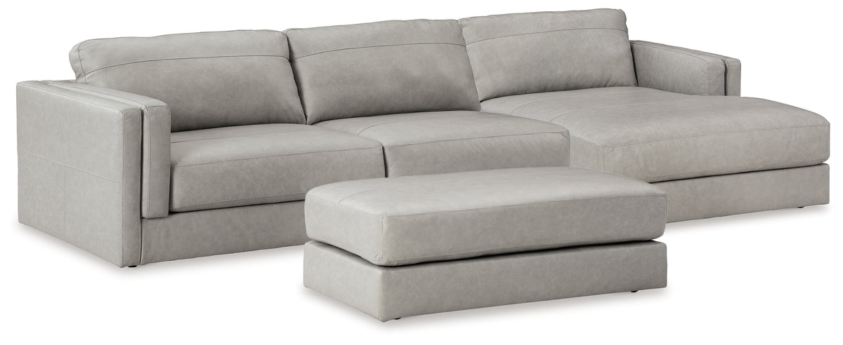 Furniture City Laplace - Ashley Furniture - Amiata 2-Piece Sectional with Chaise and Ottoman - 2-Piece Sectional with Chaise and Ottoman - 57404U1