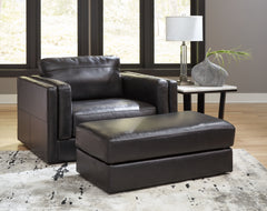 Furniture City Laplace - Ashley Furniture - Amiata Oversized Chair and Ottoman - Oversized Chair and Ottoman - 57405U3
