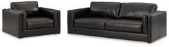 Furniture City Laplace - Ashley Furniture - Amiata Sofa and Oversized Chair - Sofa and Oversized Chair - 57405U2
