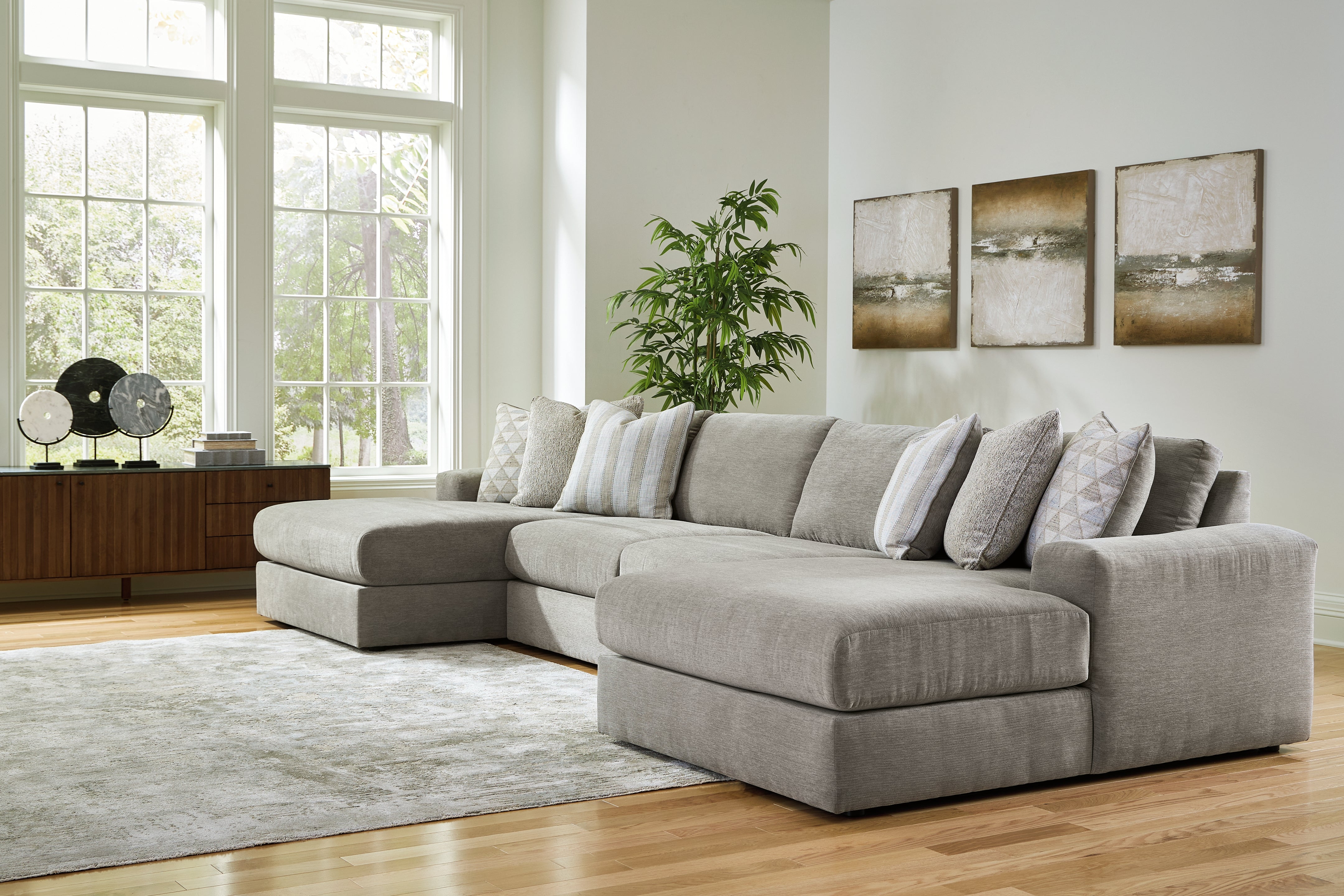 Furniture City Laplace - Ashley Furniture - Avaliyah Sectionals - RAF 4-Piece Double Chaise Sectional - 58103S11